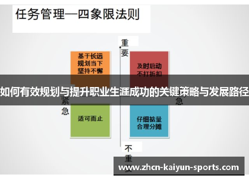 如何有效规划与提升职业生涯成功的关键策略与发展路径